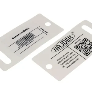 Etykieta produktowa 90x43 mm / zawieszka EURO 32 mm Ekspresowa dostawa