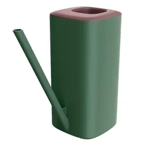 Konewka plastikowa z wylewką / Tubi / zielona pinia - marsala / 1,6L Dostępne od ręki