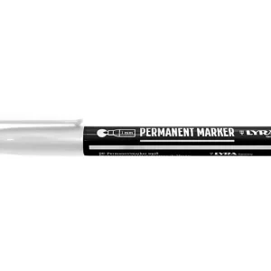 Marker budowlany / LYRA PERMANENT FINE / cienki 1 mm / biały Darmowy zwrot