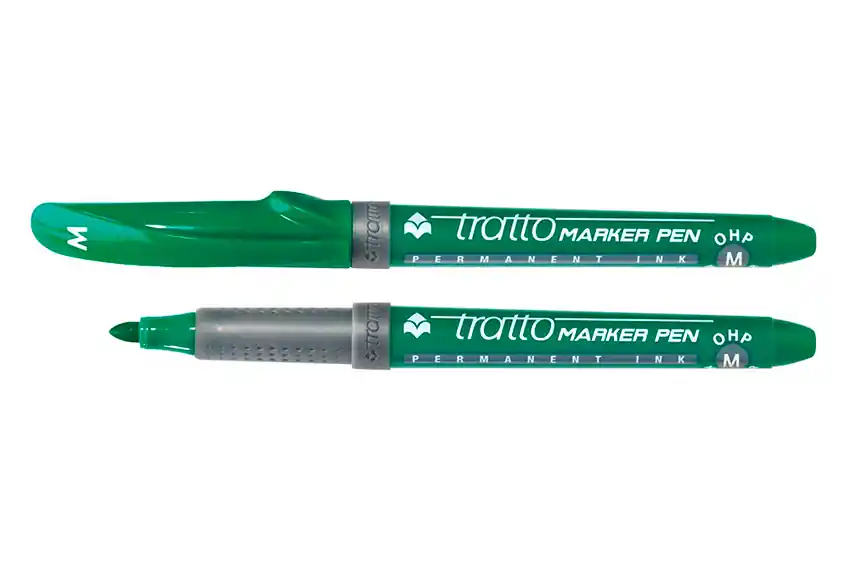 Marker budowlany / LYRA TRATTO MARKER PEN OHP / 1 mm / zielony Dostępne od ręki