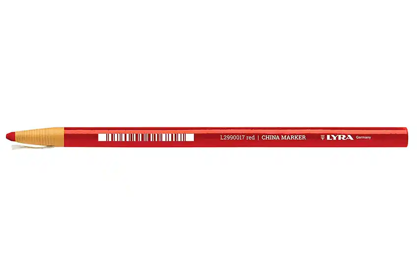 Taniej Marker / ołówek techniczny LYRA CHINA MARKER woskowy / 170 mm / czerwony