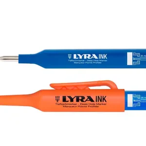 Cena promocyjna Marker techniczny LYRA INK PROFI DEEP HOLE MARKER permanentny / niebieski