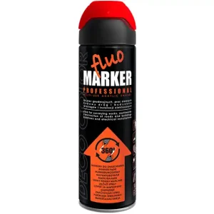 Marker - znacznik geodezyjny profesjonalny FLUOMARKER 500 ml / czerwony Nowy