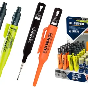 Okazja Ołówek techniczny automatyczny LYRA Dry PROFI + INK DEEP HOLE - MARKER / DISPLAY 10 ołówków + 12 kpl wkładów + 10 markerów