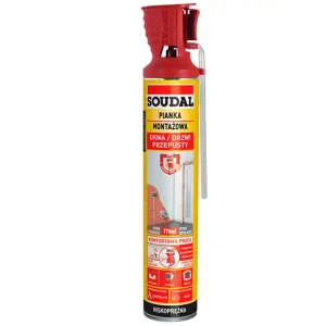 Sprawdź teraz Piana montażowa PU wężykowa uniwersalna / SOUDAL / GENIUS GUN / 770 ml