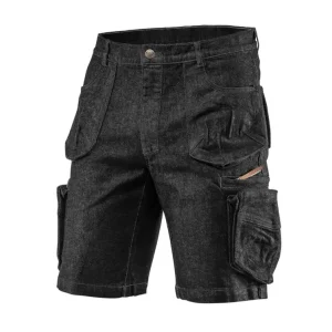 Bezpieczna płatność Krótkie spodenki robocze DENIM, czarne, rozmiar L NEO Tools 81-273-L