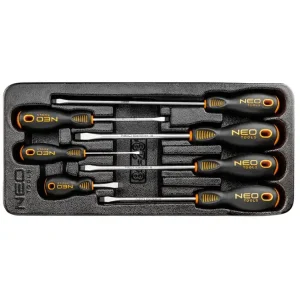 Bestseller Wkrętaki płaskie, zestaw 7 szt., wkładka NEO Tools 84-231