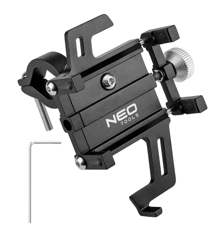 Aluminiowy uchwyt na telefon do roweru NEO Tools 91-000 Premium