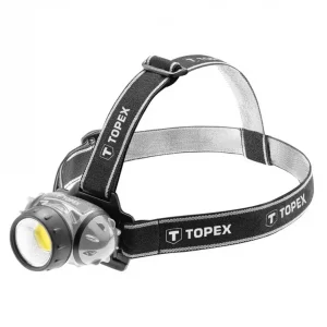Latarka czołowa 3W LED COB, 3xAAA TOPEX 94W391 Nowy