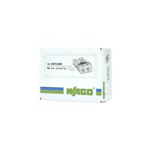 Szybkozłączka 2273-202 na drut 0,5-2,5mm2 x 2, Instalacyjna, Paczka 100 szt. WAGO Szybka dostawa