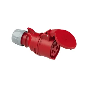 Oferta Gniazdo siłowe z klapka, przenośne 5P (3P+N+E) 32A IP44 400V Czerwone, PCE 225-6
