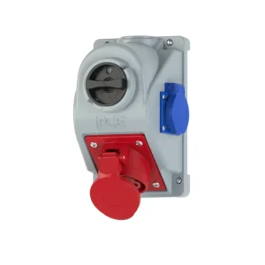 Nie przegap Gniazdo siłowe COMBO-POL z Rozłącznikiem 0-1, stałe 32A 5P (3P+Z+N) 400V + 230V IP44, PCE 96061541W