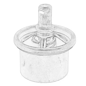 Łatwy zwrot Termostat cieczy chłodzącej (87°C) pasuje do DAF 85 CF, 95 XF, CF 85, XF 105, XF 95 MX265-XF355M 01.97-