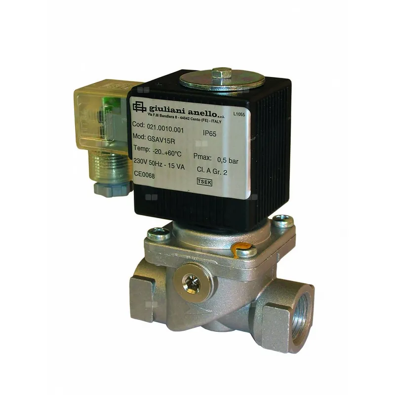 Premium Automatyczne zawory elektromagnetyczne ON/OFF gazowe NC (szybkie otwieranie i zamykanie przy nastawionym przepływie) GSAV32R ELETTR.ON-OFF 1‘‘1/4 23