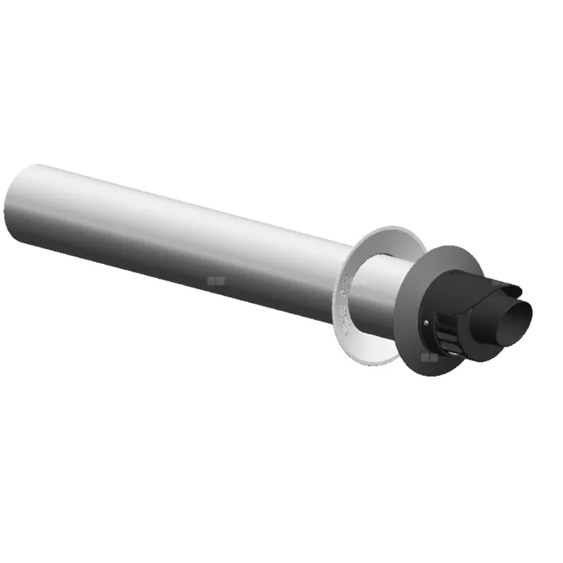 Oferta czasowa CONCEPT Zakończenie poziome z dwiema rozetami dł. 850 Ø 60/100